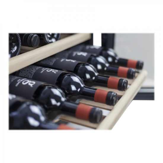 Caso | Wine cooler | WineSafe 18 EB | Energy efficiency class G | Built-in | Bottles capacity 18 bottles | Cooling type Compressor technology | Black
