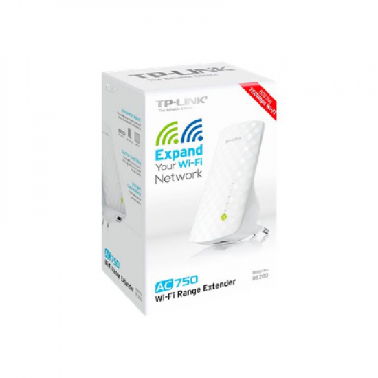 TP-LINK | Extender | RE200 | 802.11ac | 2.4GHz/5GHz | 300+433  Mbit/s | 10/100 Mbit/s | Ethernet LAN (RJ-45) ports 1 | MU-MiMO No | no PoE | Antenna type 3xInternal