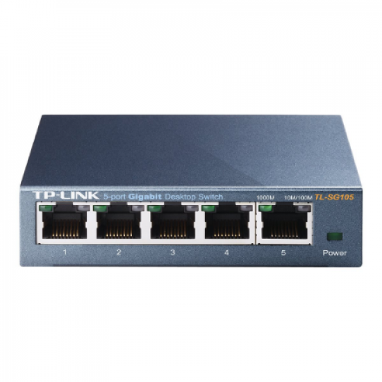 TP-LINK | Switch | TL-SG105 | Unmanaged | Desktop | Gigabit Ethernet (copper) ports quantity 5 | Power supply type External | 24 month(s)