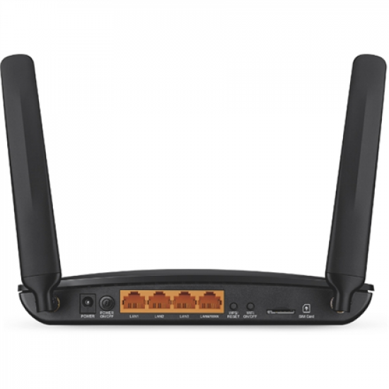 4G LTE Router | Archer MR200 | 802.11ac | 300+433 Mbit/s | 10/100 Mbit/s | Ethernet LAN (RJ-45) ports 3 | Mesh Support No | MU-MiMO No | 4G | Antenna type 2xDetachable antennas