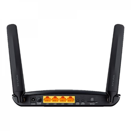 4G LTE Router | TL-MR6400 | 802.11n | 300 Mbit/s | 10/100 Mbit/s | Ethernet LAN (RJ-45) ports 3 | Mesh Support No | MU-MiMO No | 4G | Antenna type 2xExternal | No USB