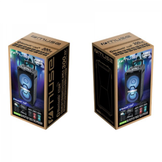 Muse | Party Box Speaker | M-1920DJ | 300 W | Bluetooth | Black | Portable | Wireless connection