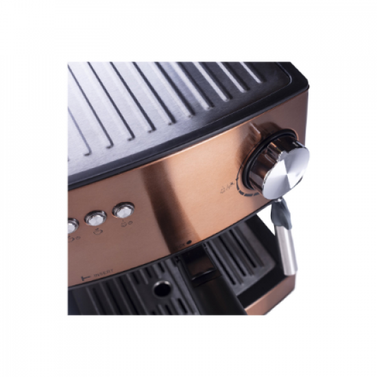 Adler | Espresso coffee machine | AD 4404cr | Pump pressure 15 bar | Built-in milk frother | Semi-automatic | 850 W | Cooper/ black