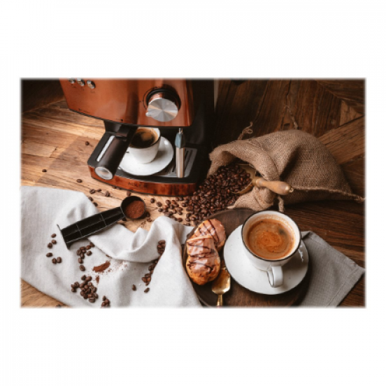 Adler | Espresso coffee machine | AD 4404cr | Pump pressure 15 bar | Built-in milk frother | Semi-automatic | 850 W | Cooper/ black