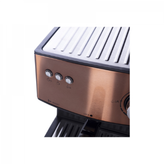 Adler | Espresso coffee machine | AD 4404cr | Pump pressure 15 bar | Built-in milk frother | Semi-automatic | 850 W | Cooper/ black