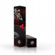 Gembird | Gaming mouse pad PRO, extra large | Black/Red