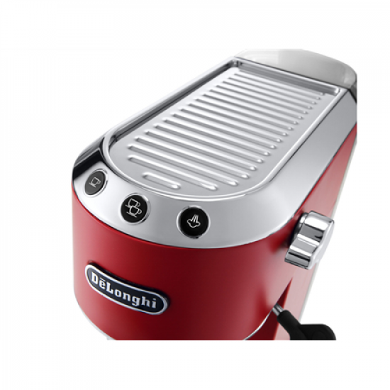 Delonghi | Dedica Espresso Coffee Maker | EC685.R | Pump pressure 15 bar | Built-in milk frother | Semi-automatic | 1300 W | Red