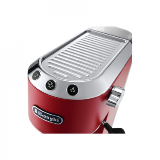Delonghi | Dedica Espresso Coffee Maker | EC685.R | Pump pressure 15 bar | Built-in milk frother | Semi-automatic | 1300 W | Red