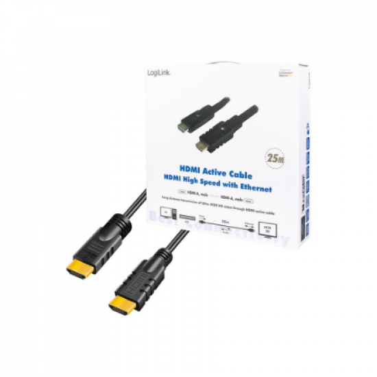 Logilink | CHA0025 HDMI Cable, Active, M/M | HDMI to HDMI | 25 m