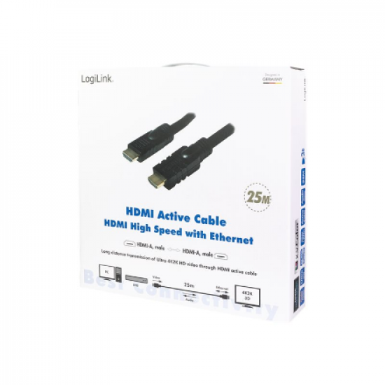 Logilink | CHA0025 HDMI Cable, Active, M/M | HDMI to HDMI | 25 m