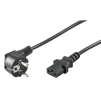 Goobay | Cold-device connection cord, angled | Black