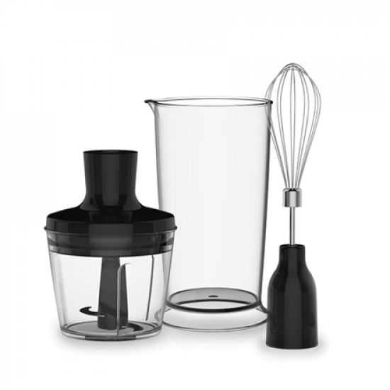 TEFAL | Blender | Quickchef 3-in-1 HB656838 | Hand Blender | 1000 W | Number of speeds 20 | Turbo mode | Chopper | Black