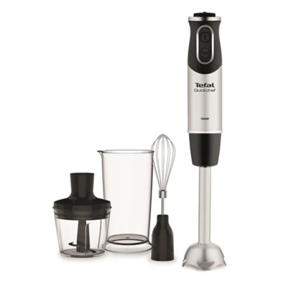 TEFAL | Blender | Quickchef 3-in-1 HB656838 | Hand Blender | 1000 W | Number of speeds 20 | Turbo mode | Chopper | Black