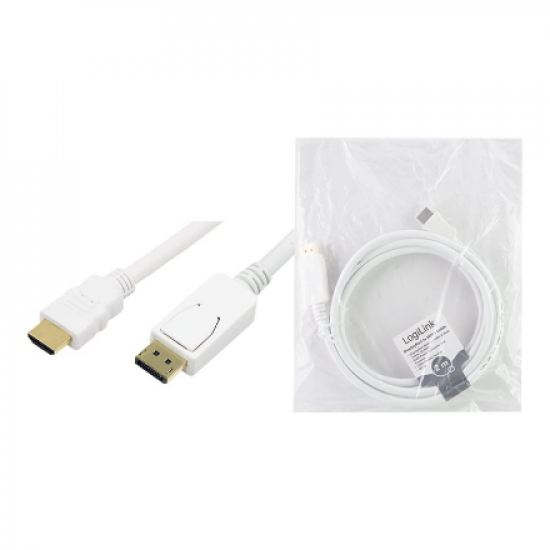 Logilink | Cable DisplayPort to HDMI | CV0055 | DP to HDMI | 2 m