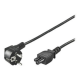Goobay | Power supply cord (CEE/7/7 to mickey), angled | 68004 | Black