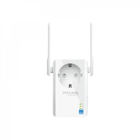 TP-LINK | Extender with AC Passthrough | TL-WA860RE | 10/100 Mbit/s | Ethernet LAN (RJ-45) ports 1 | 802.11n | 2.4GHz | Wi-Fi data rate (max) 300 Mbit/s | Extra socket