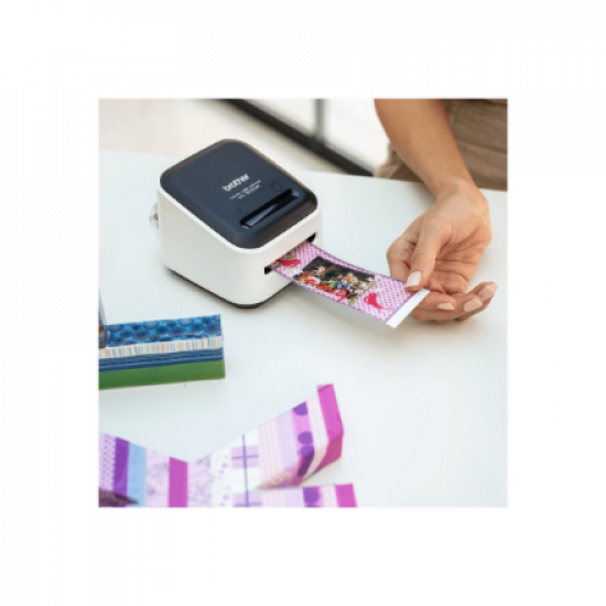 Brother VC-500W | Colour | ZINK Zero-Ink | Label Printer | Wi-Fi | Black/ grey