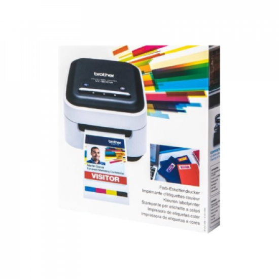 Brother VC-500W | Colour | ZINK Zero-Ink | Label Printer | Wi-Fi | Black/ grey