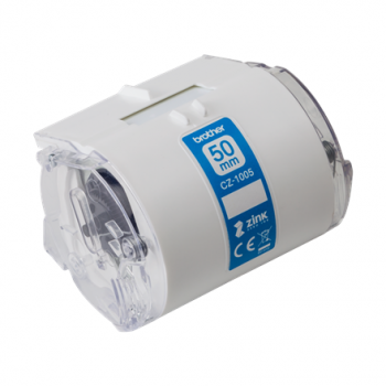 Brother | CZ-1005 | White | Full colour continuous label roll | 5 m | 5 cm