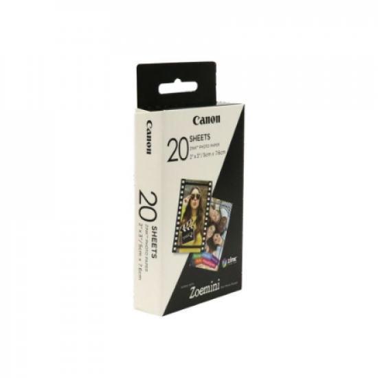 20 sheets | ZP-2030 | White | 5 x 7.6 cm | Photo Paper