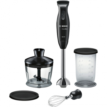 Bosch | Blender | CleverMixx MSM2650B | Hand Blender | 600 W | Number of speeds 12 | Chopper | Mini chopper | Black