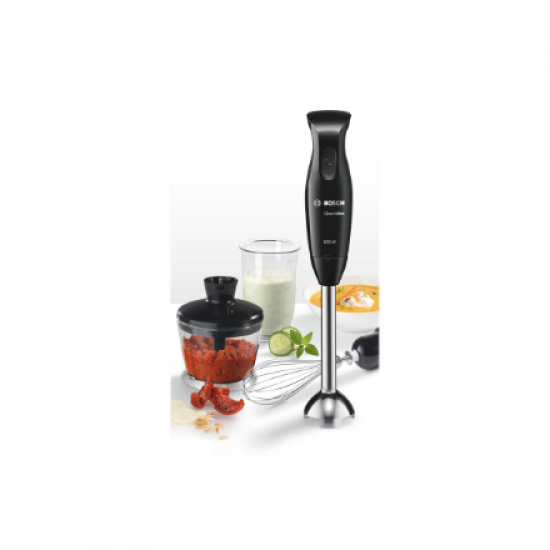 Bosch | Blender | CleverMixx MSM2650B | Hand Blender | 600 W | Number of speeds 12 | Chopper | Mini chopper | Black