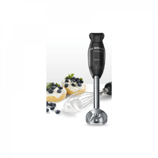 Bosch | Blender | CleverMixx MSM2650B | Hand Blender | 600 W | Number of speeds 12 | Chopper | Mini chopper | Black