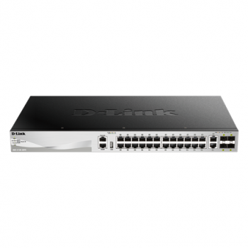 D-Link | DGS-3130-30TS | Switch | Managed L3 | Rack mountable | Gigabit Ethernet (copper) ports quantity 24 | 10 Gbps (RJ-45) ports quantity 2 | SFP+ ports quantity 4 | Power supply type Optional redundant