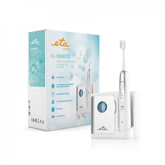 ETA | Sonetic 1707 90000 | Rechargeable | For adults | Number of brush heads included 3 | Number of teeth brushing modes 3 | Sonic technology | White