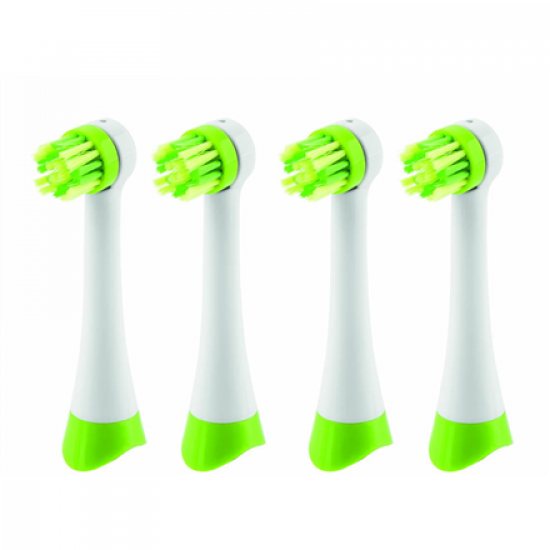 ETA | Toothbrush replacement | Heads | For kids | Number of brush heads included 4 | Number of teeth brushing modes Does not apply | White/Green