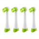 ETA | Toothbrush replacement | Heads | For kids | Number of brush heads included 4 | Number of teeth brushing modes Does not apply | White/Green