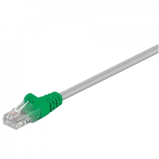 Goobay | CAT 5e Crossover-patch cable, U/UTP | 68864 | Grey, green RJ45 male (8P8C) | RJ45 male (8P8C)