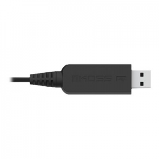 Koss | Headphones | CS195 USB | Wired | On-Ear | Microphone | Black