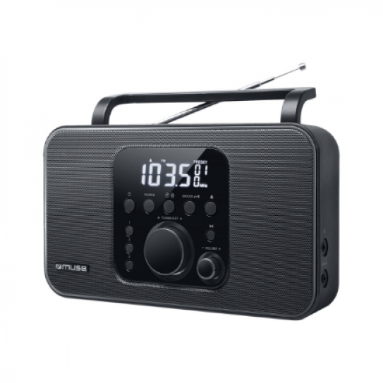 Muse | Radio | M-091R | Alarm function | AUX in | Black