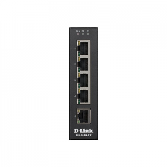 D-Link | Switch | DIS-100G-5W | Unmanaged | Desktop | Gigabit Ethernet (copper) ports quantity 5 | 60 month(s)