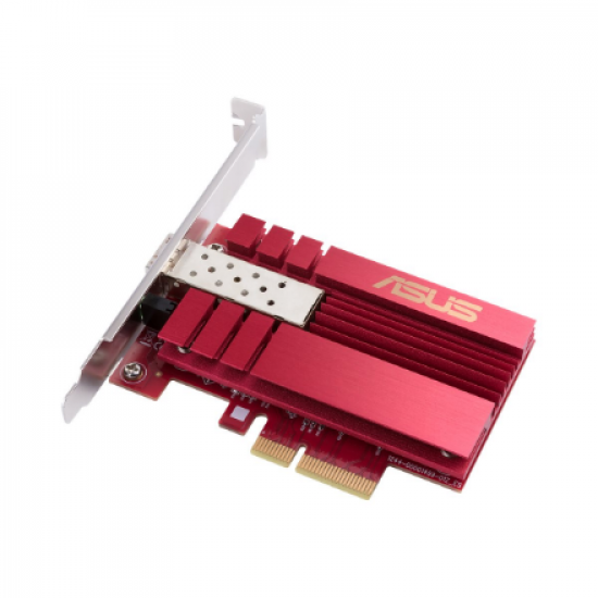 Asus | XG-C100F 10G PCIe Network Adapter; SFP+ port for Optical Fiber Transmission and DAC cable | 10/100/1000/10000 Mbit/s