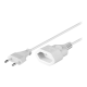 Goobay | Euro extension | 50509 | White Euro male (Type C CEE 7/16) | Euro female (Type C CEE 7/16)