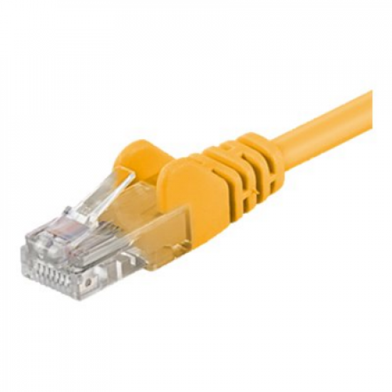 Goobay | CAT 5e patch cable, U/UTP | 95556 | Yellow RJ45 male (8P8C) | RJ45 male (8P8C)