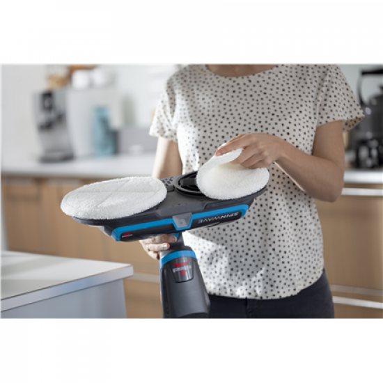 Bissell | Mop | SpinWave | Corded operating | Electric | Washing function | 105 W | Blue/Titanium