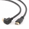Cablexpert | HDMI High speed 90 degrees male to straight male connectors cable, 19 pins gold-plated connectors | CC-HDMI490-6 | HDMI 19pin male | HDMI 90 degrees male | 1.8 m