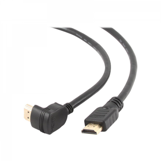 Cablexpert | HDMI High speed 90 degrees male to straight male connectors cable, 19 pins gold-plated connectors | CC-HDMI490-6 | HDMI 19pin male | HDMI 90 degrees male | 1.8 m