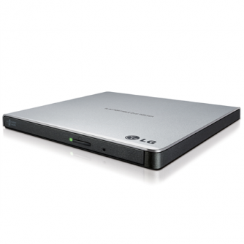 H.L Data Storage | Ultra Slim Portable DVD-Writer | GP57ES40 | Interface USB 2.0 | DVD±R/RW | CD read speed 24 x | CD write speed 24 x | Silver | Desktop/Notebook