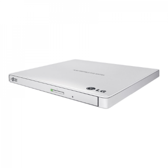 H.L Data Storage | Ultra Slim Portable DVD-Writer | GP57EW40 | Interface USB 2.0 | DVD±R/RW | CD read speed 24 x | CD write speed 24 x | White | Desktop/Notebook