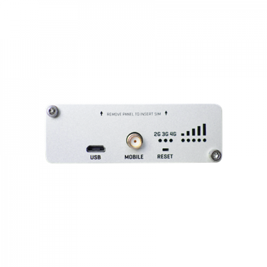 LTE Gateway | TRB142 | No Wi-Fi | Ethernet LAN (RJ-45) ports 0 | Mesh Support No | MU-MiMO No | 2G/3G/4G | Antenna type 1 x SMA for LTE | 1 x Virtual network interface via micro USB