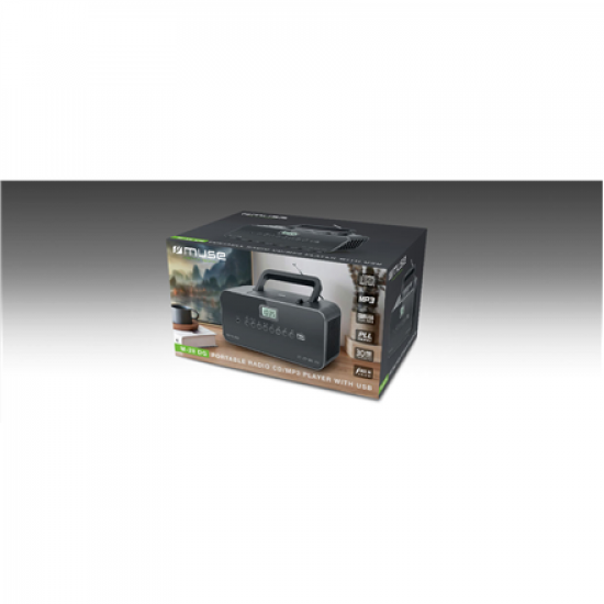 Muse | Portable radio | M-28DG | AUX in | Grey