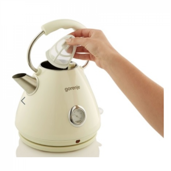 Gorenje | K17CLI | Standard | 2200 W | 1.7 L | Plastic/ metal | 360° rotational base | Cream