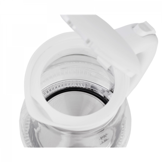 Adler | Kettle | AD 1274 | Electric | 2200 W | 1.7 L | Polypropylene/Glass | 360° rotational base | White