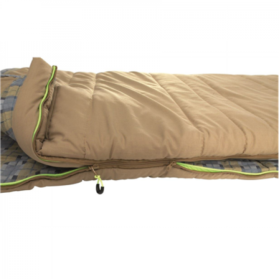 Outwell | with loose Pillow | Sleeping bag | Commodore | 225 x 85 cm | 9/5/-8 °C | 2 way open - auto lock, L-shape
