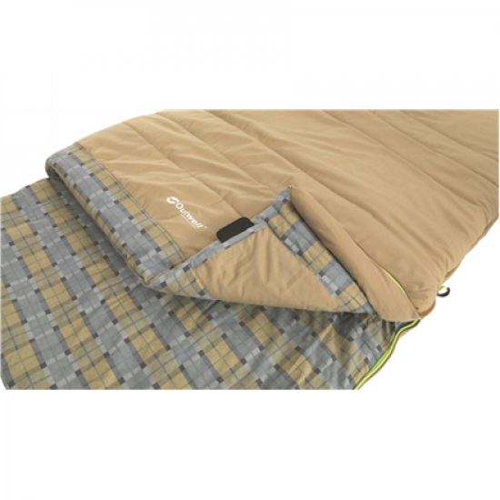 Outwell | with loose Pillow | Sleeping bag | Commodore | 225 x 85 cm | 9/5/-8 °C | 2 way open - auto lock, L-shape