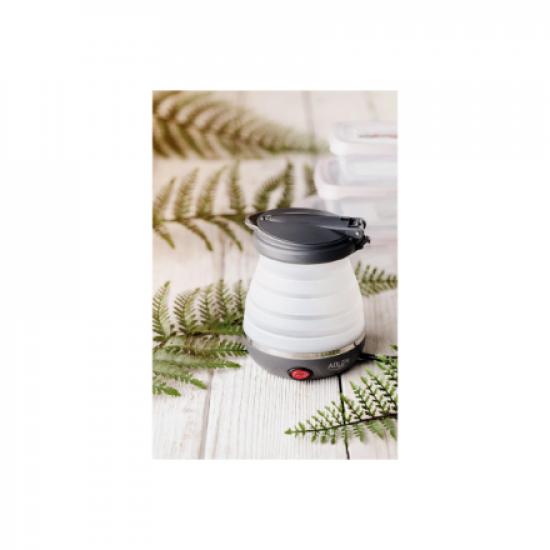 Adler | Travel kettle | AD 1279 | Electric | 750 W | 0.6 L | Silicon | White